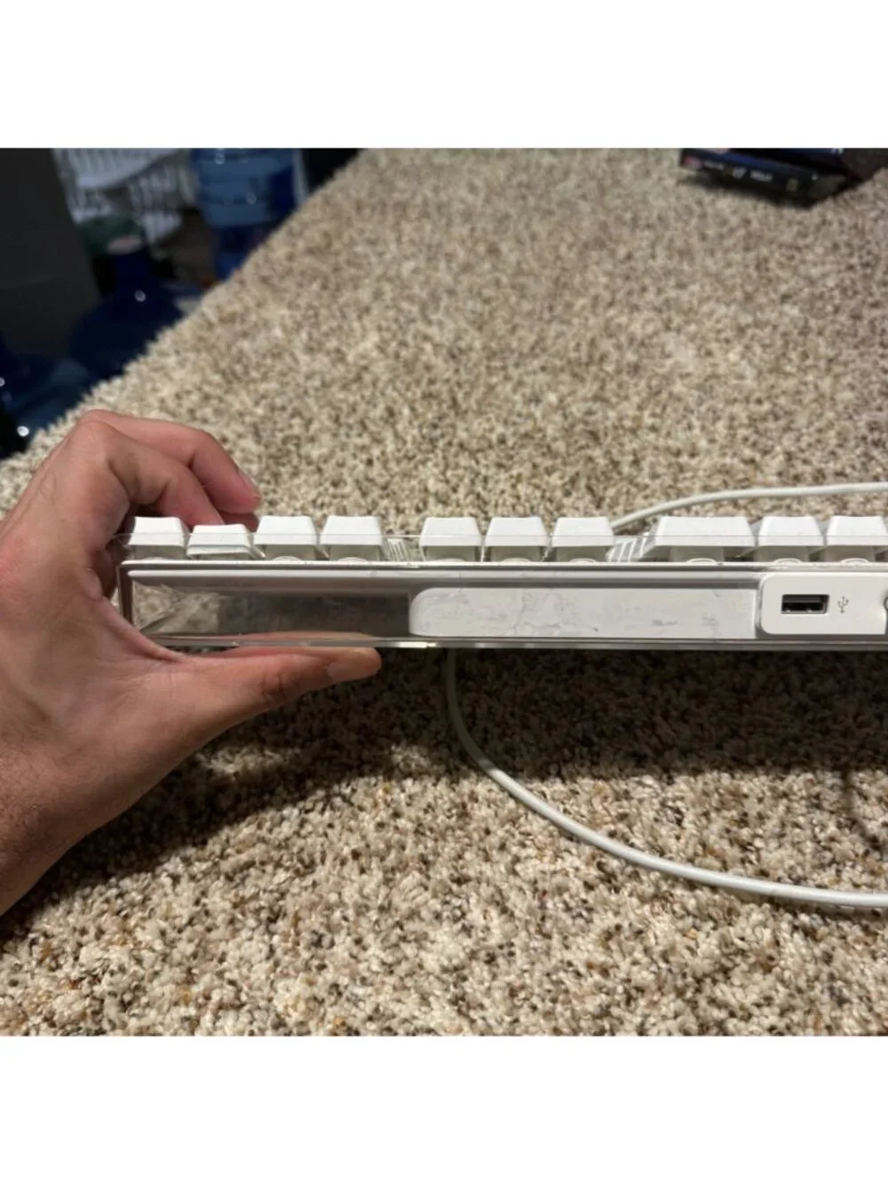 Apple Keyboard A1048 Wired USB White Full Size Numpad Vintage Mac G4 G5 iMac